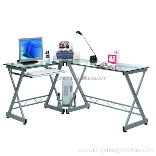 Modern black office furniture glasses computer desk